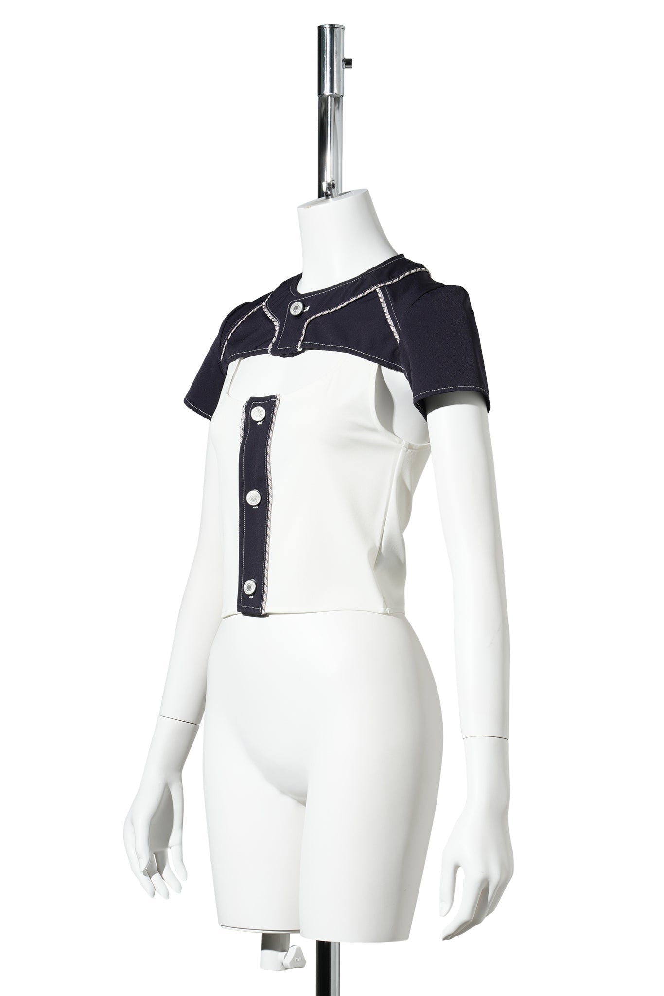 DOUBLE PLAY SHIRT / NAVY/WHITE