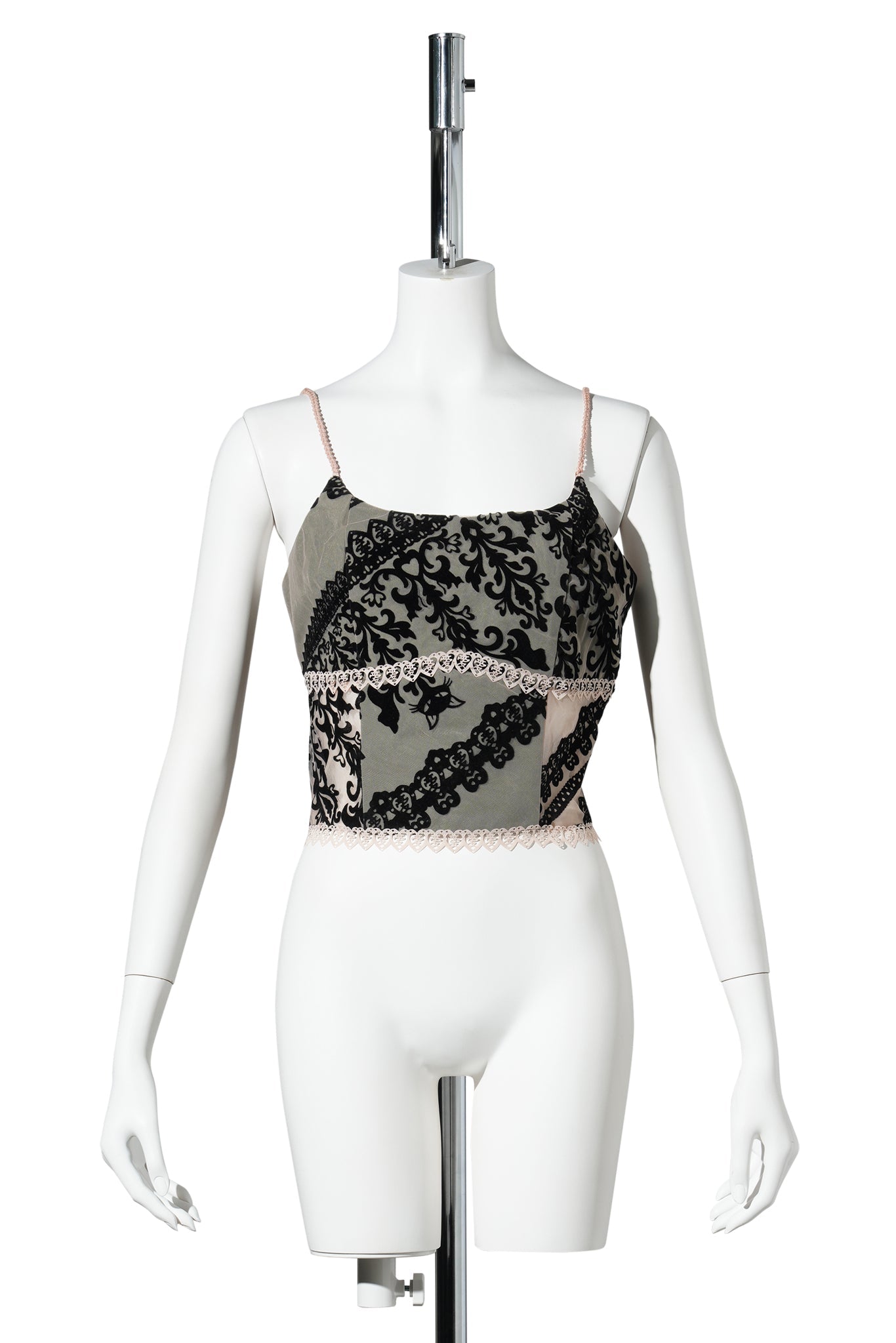 SAGE RIBBON CAMISOLE / ARMY GREEN/NUDE