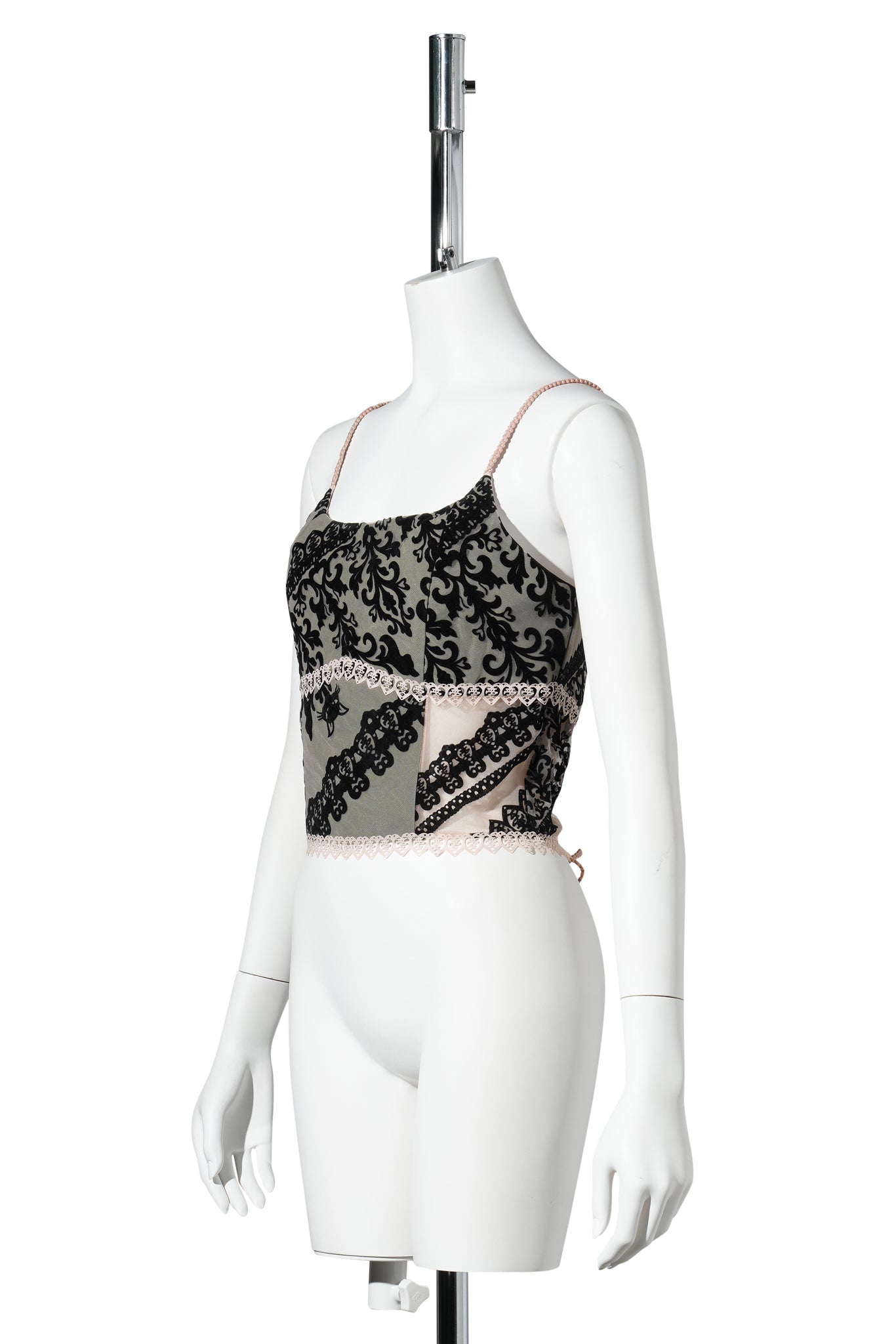 SAGE RIBBON CAMISOLE / ARMY GREEN/NUDE