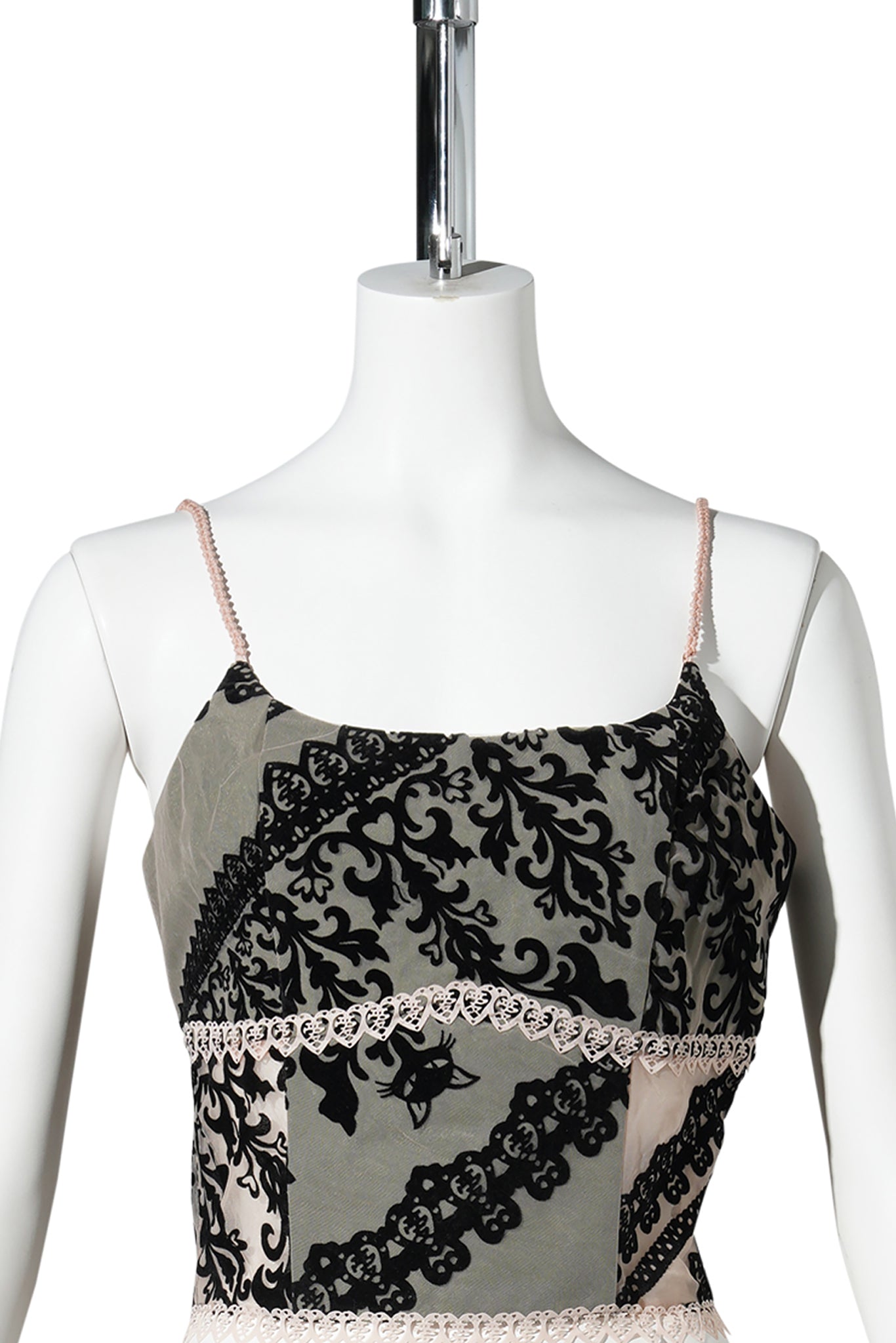 SAGE RIBBON CAMISOLE / ARMY GREEN/NUDE