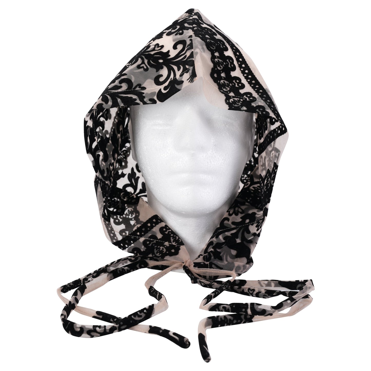 VELVET TRACERY HOOD / NUDE