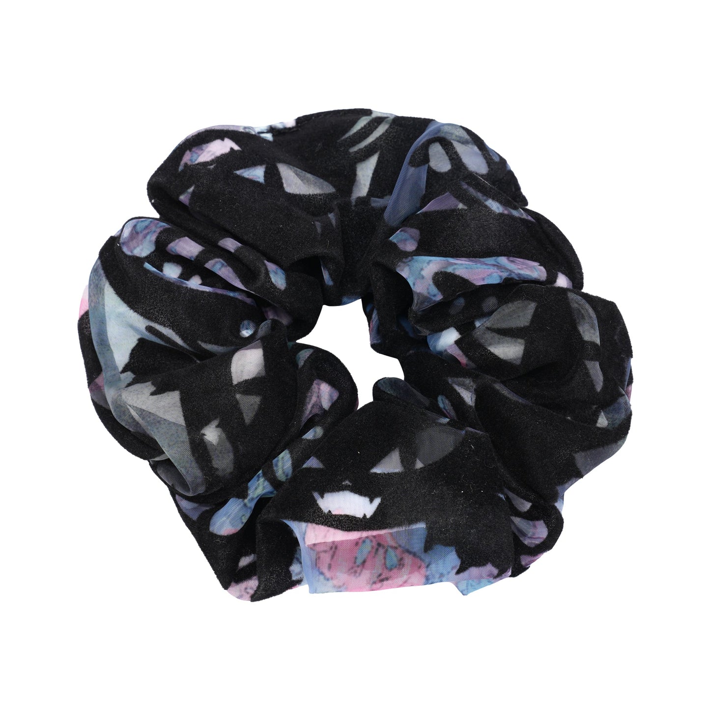 DUAL TEXTURE SCRUNCHIE SET / PURPLE