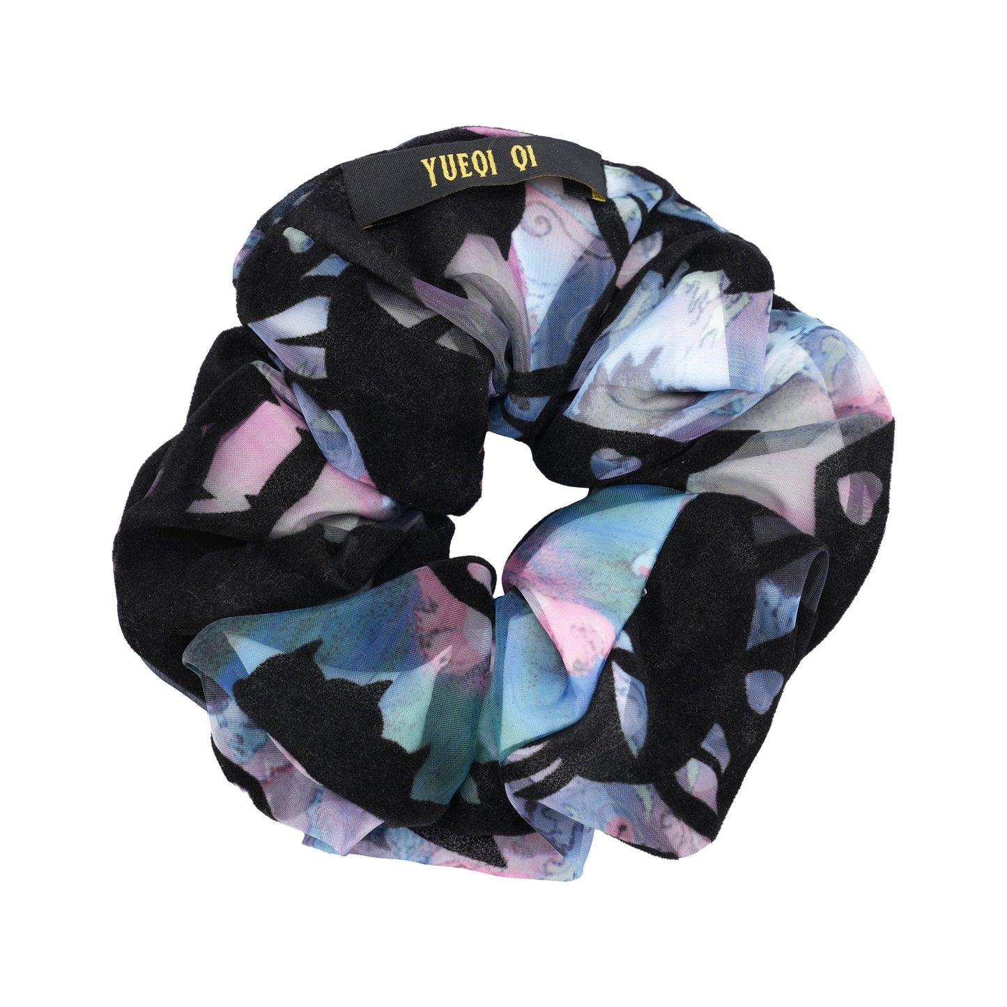 DUAL TEXTURE SCRUNCHIE SET / PURPLE
