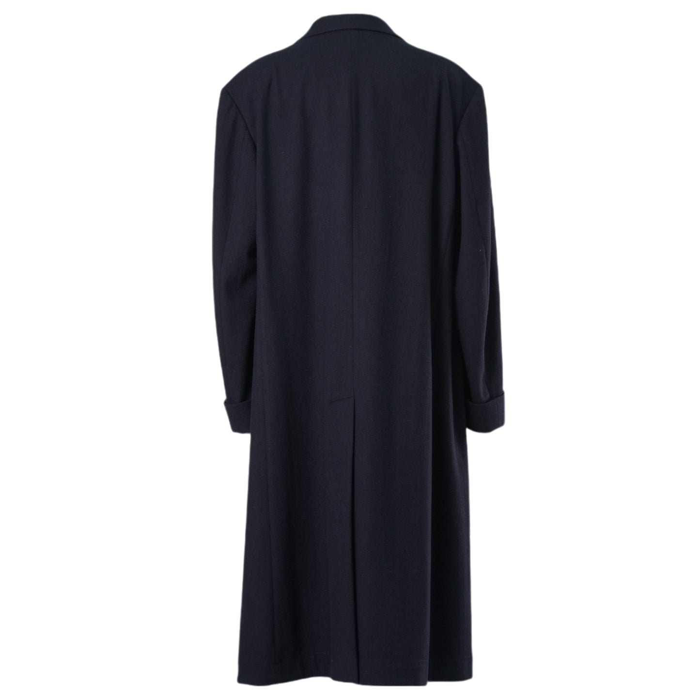 WOOL NYLON LONG JACKET WITH MACKIN SLEEVE / NAVY