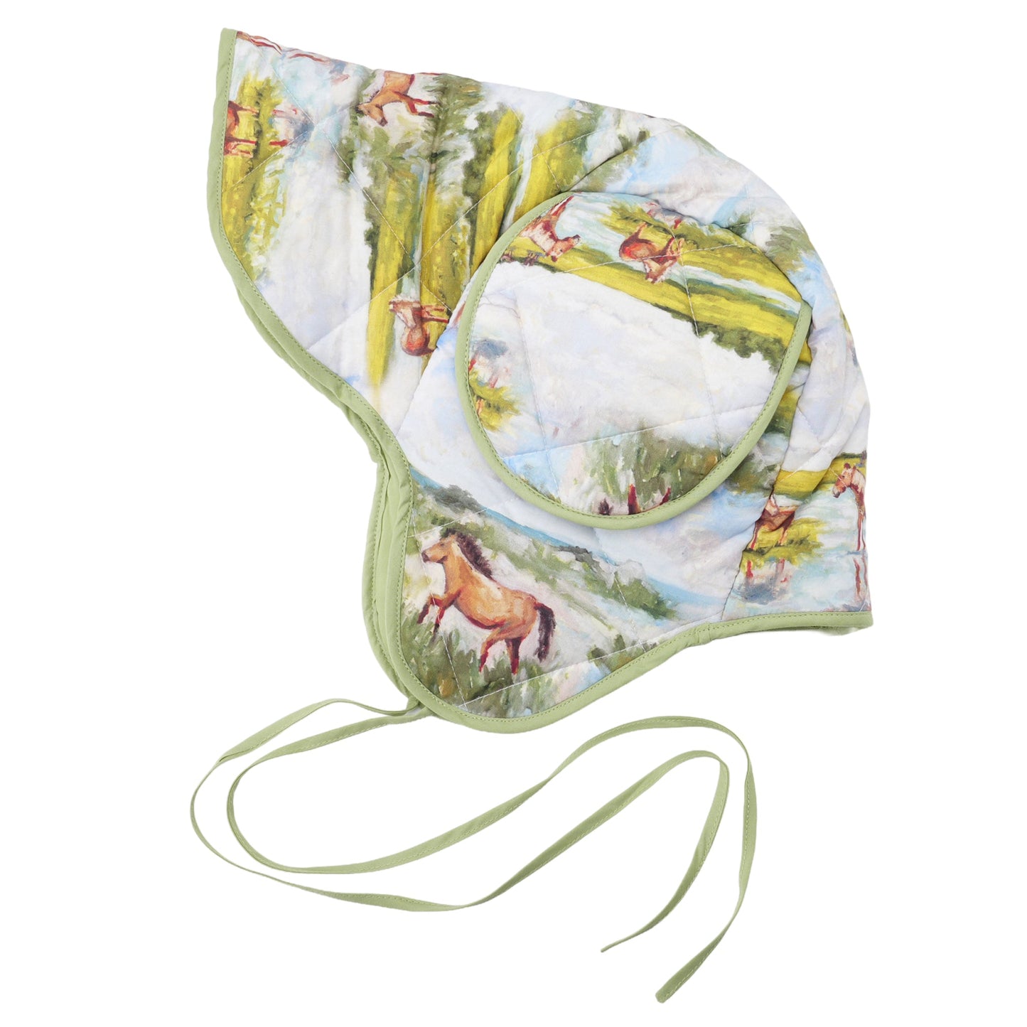 HORSE PASTORAL SHEPHERD BONNET / HORSE PASTORAL PRINT