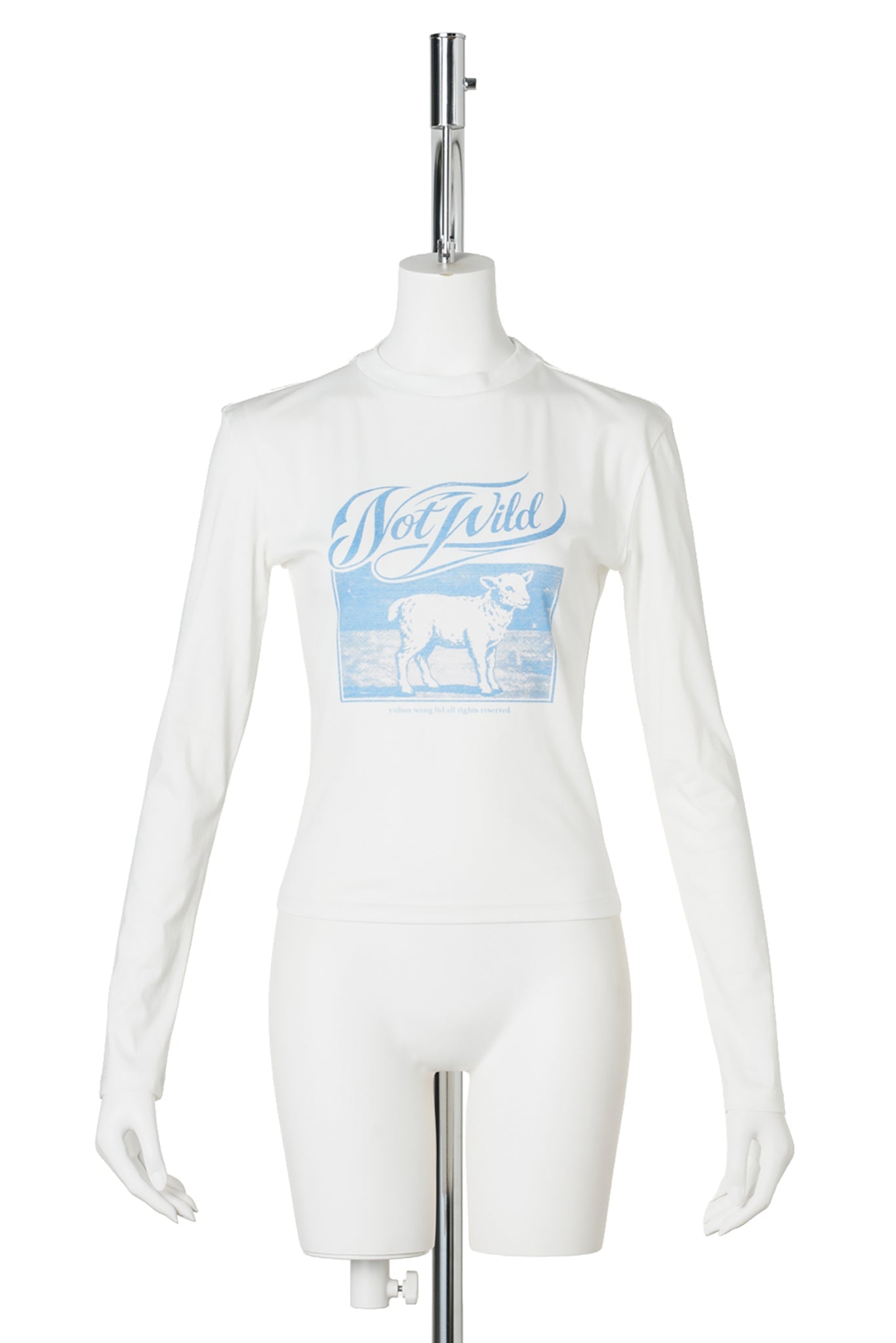 NOT WILD SHEEP LONG SLEEVE TOP / WHITE