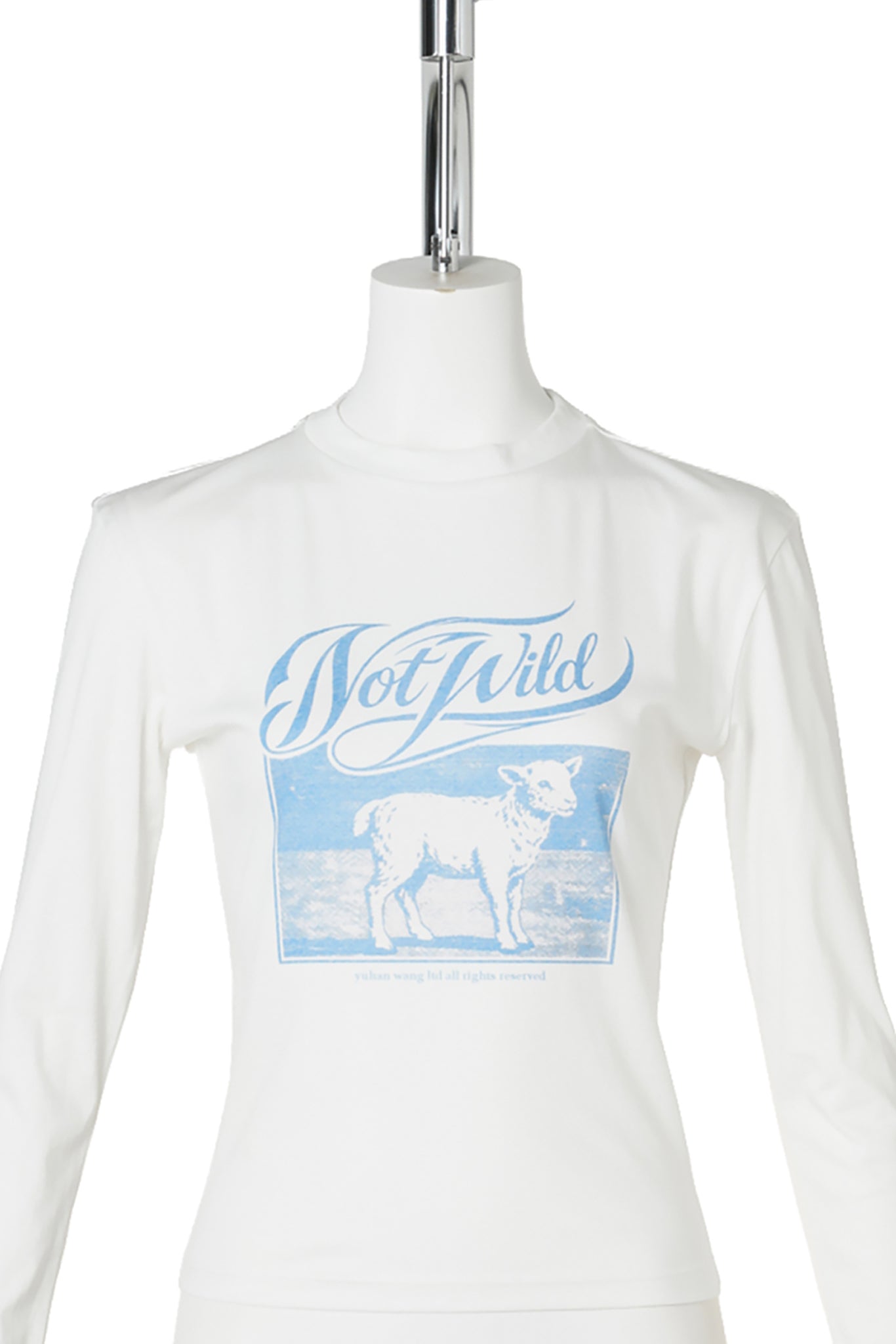 NOT WILD SHEEP LONG SLEEVE TOP / WHITE