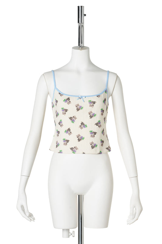 PURR KITTY PRINT CAMI / KITTY PRINT