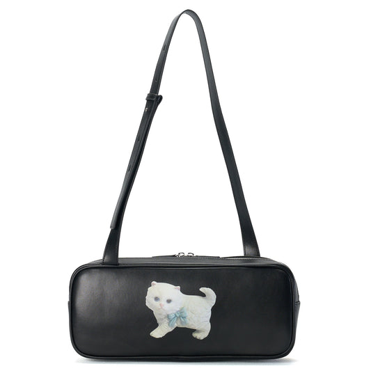 WOMENS LEATHER BAG / BLACK