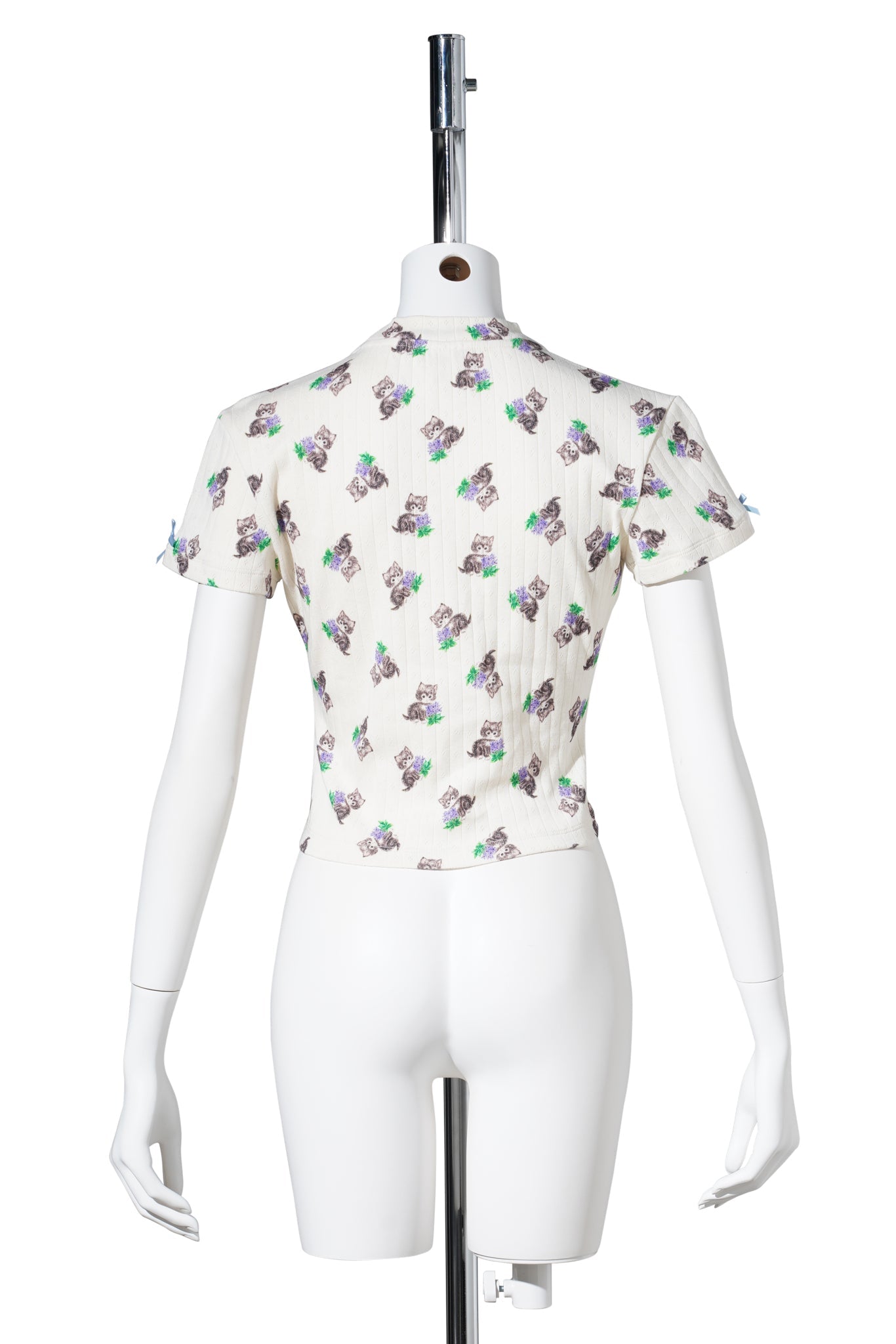PURR KITTY PRINT TOP / KITTY PRINT