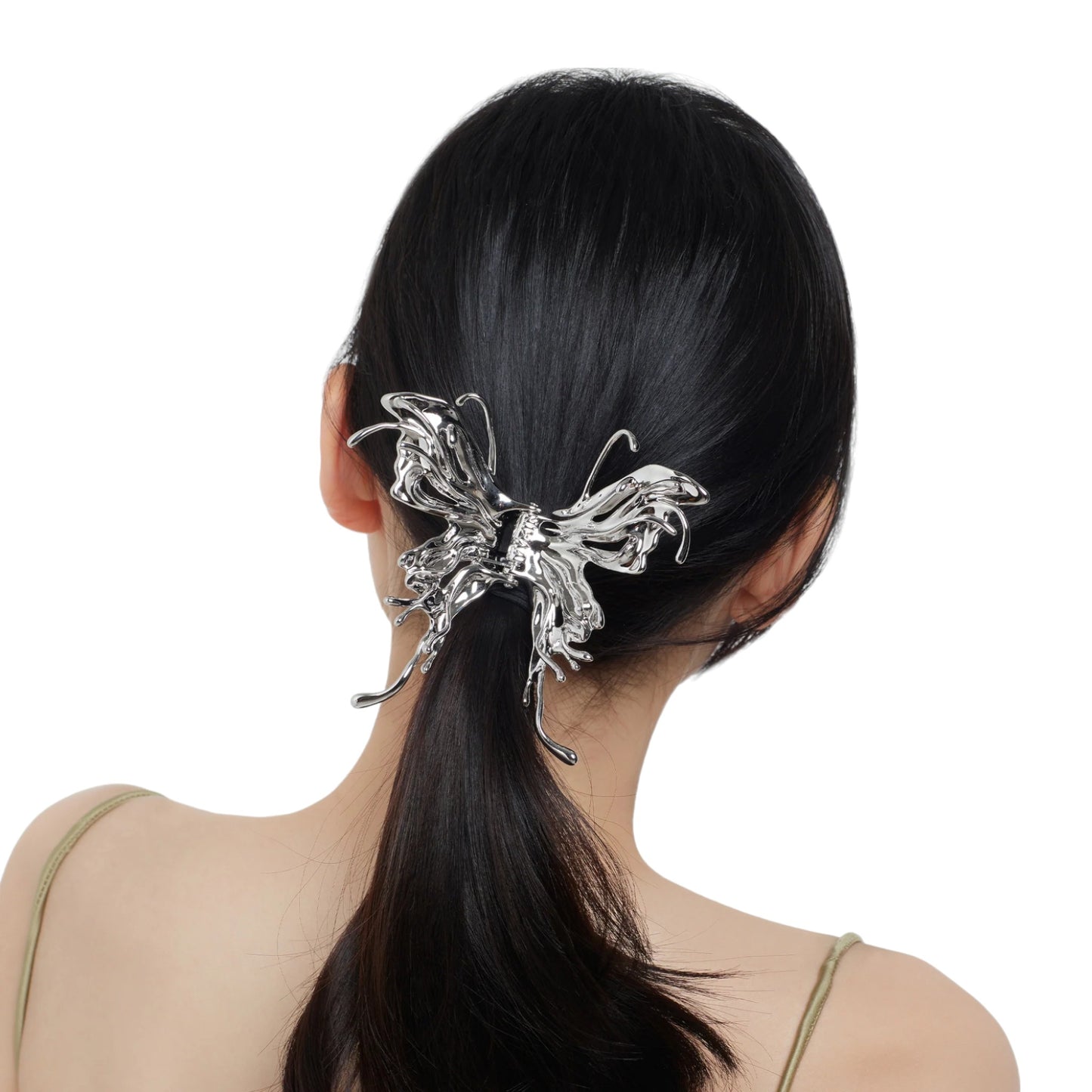 BUTTERFLY HAIR CLIP / SILVER