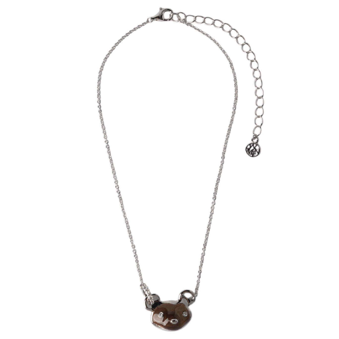 RESIN COATING UGLY BEAR PENDANT / BROWN