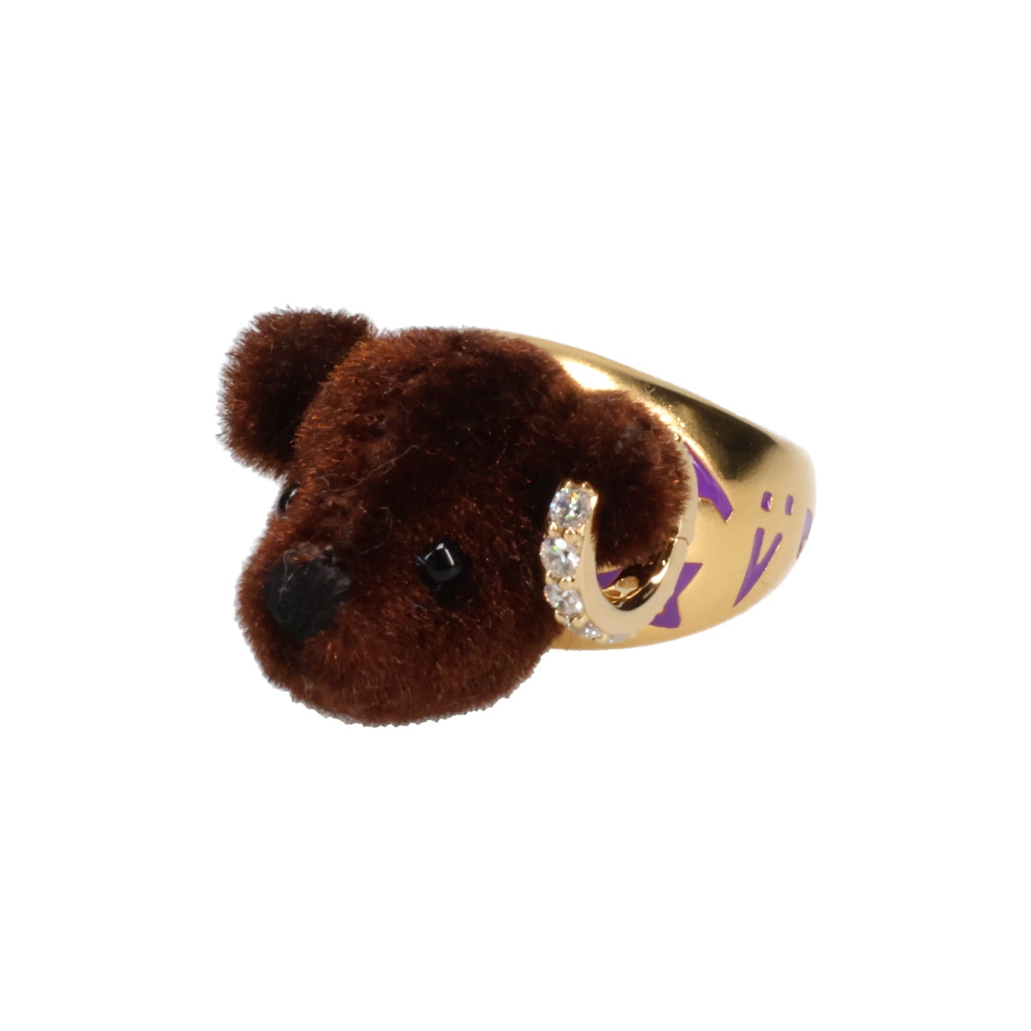 LOVE BEAR RING SET - O / BROWN