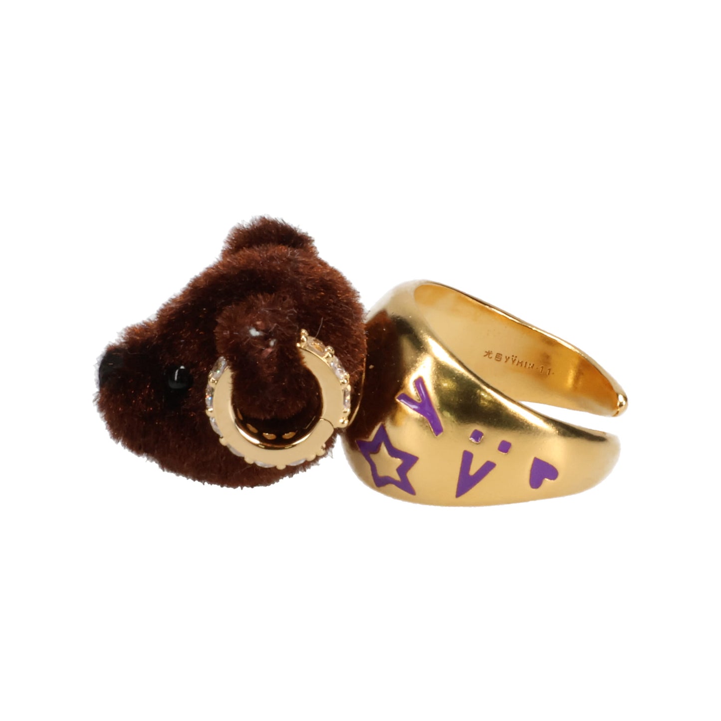 LOVE BEAR RING SET - O / BROWN