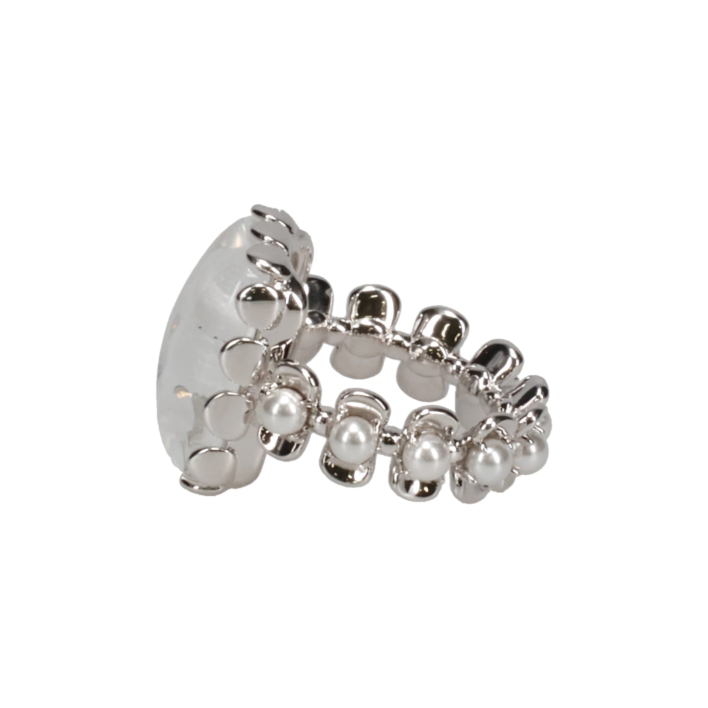 CRYSTAL BEAR LACE RING / TRANSPARENT