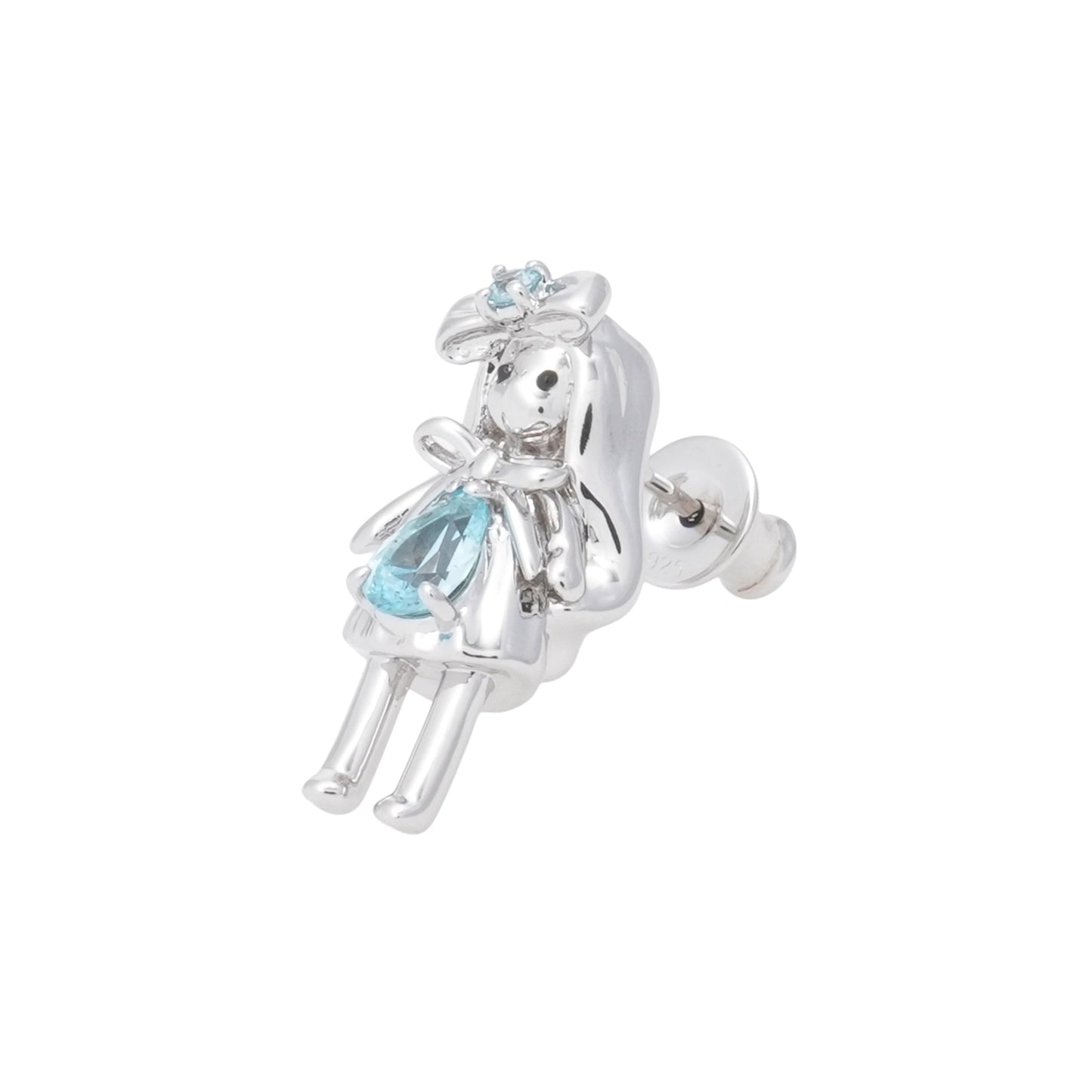 MINI GIRL EARRING / BLUE