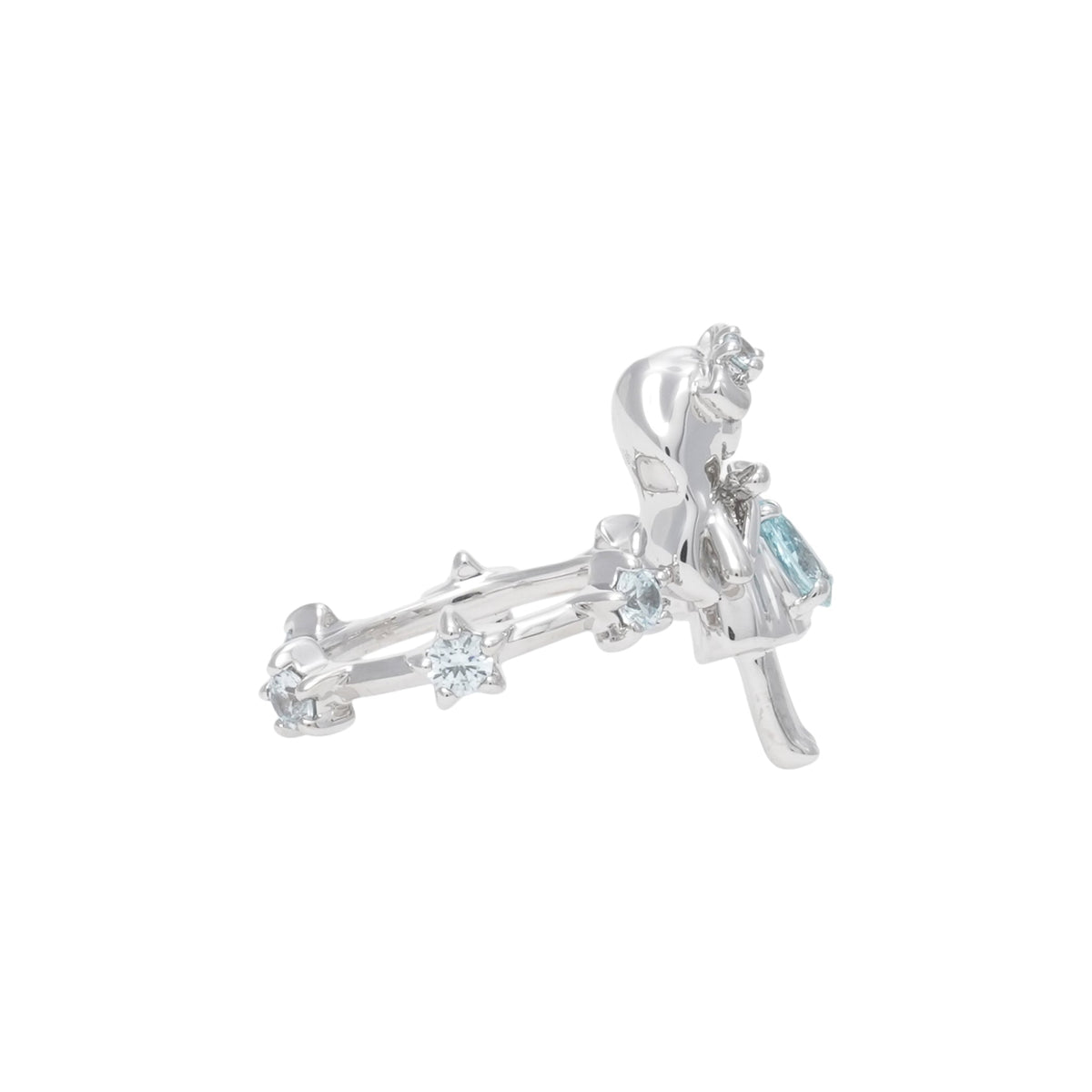 MINI GIRL STAR RING / BLUE