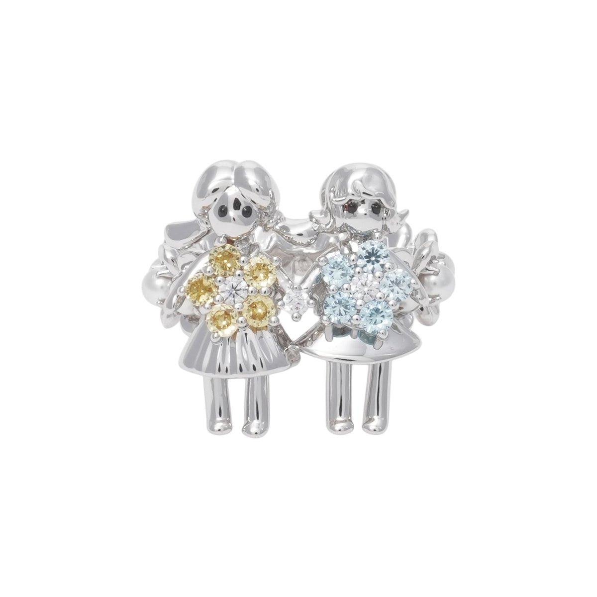 MINI TWINS GIRL RING / SILVER