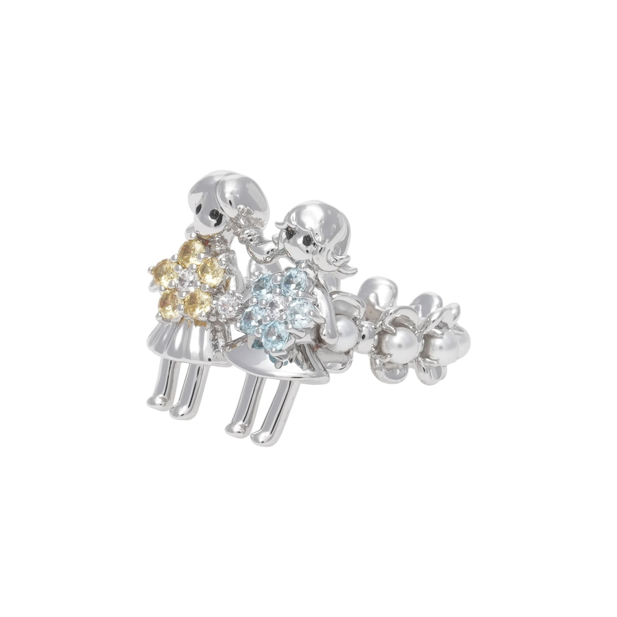 MINI TWINS GIRL RING / SILVER