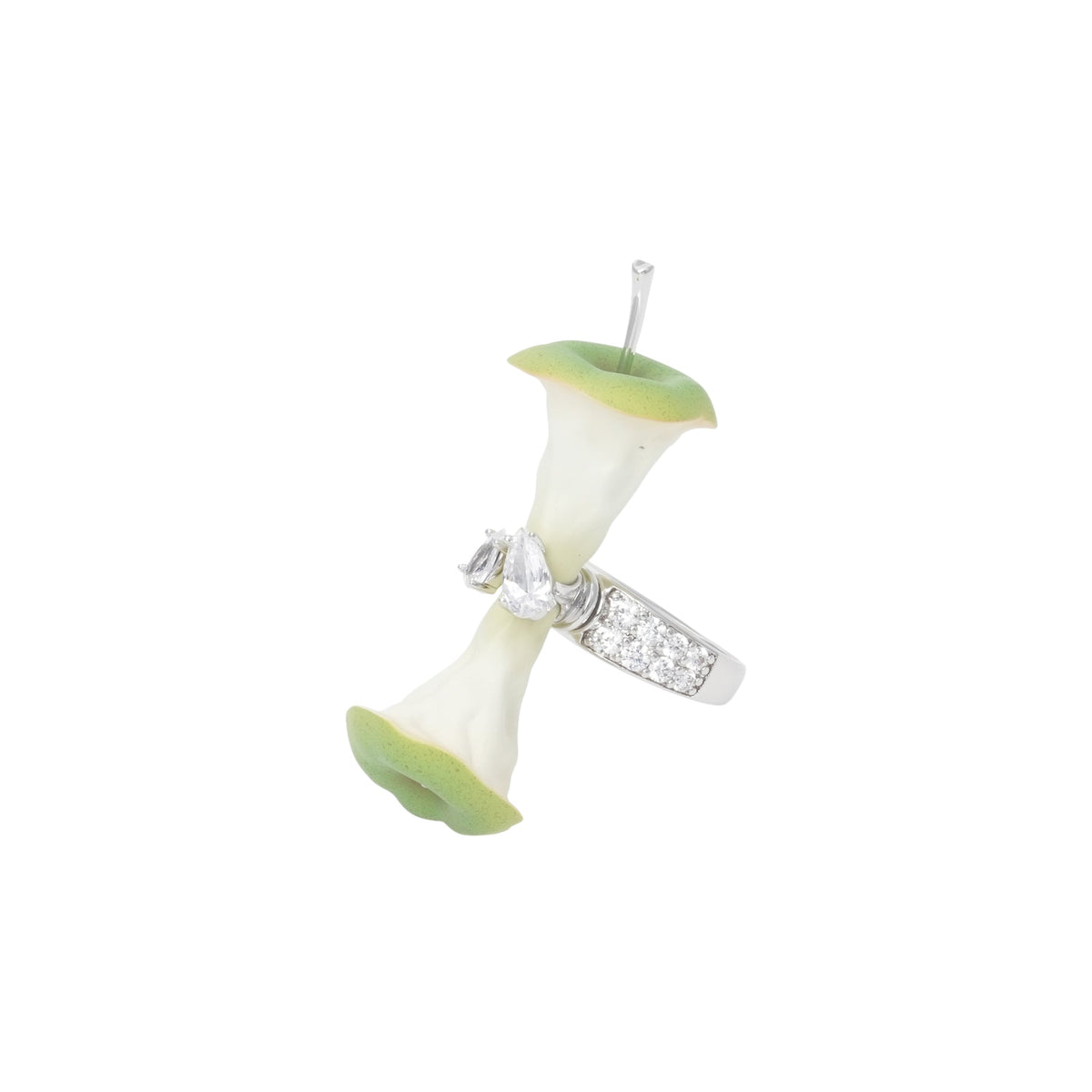 SPIN APPLE CORE RING / GREEN