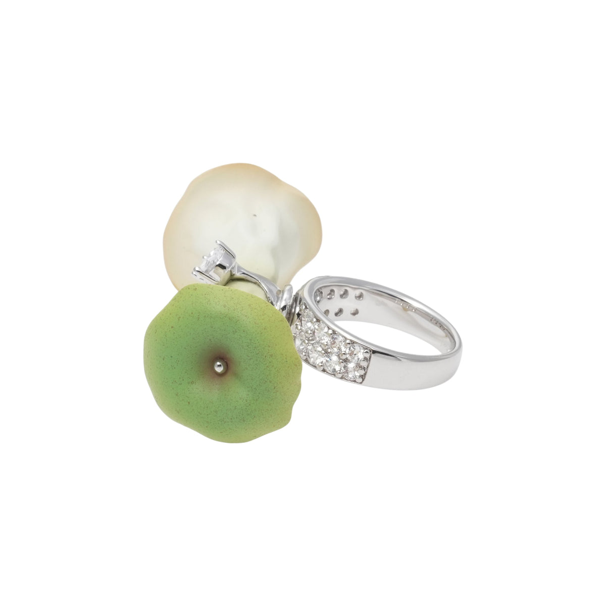 SPIN APPLE CORE RING / GREEN