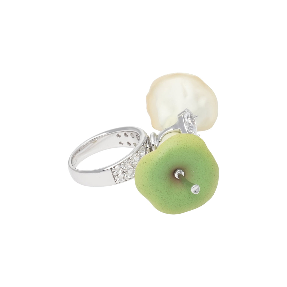 SPIN APPLE CORE RING / GREEN