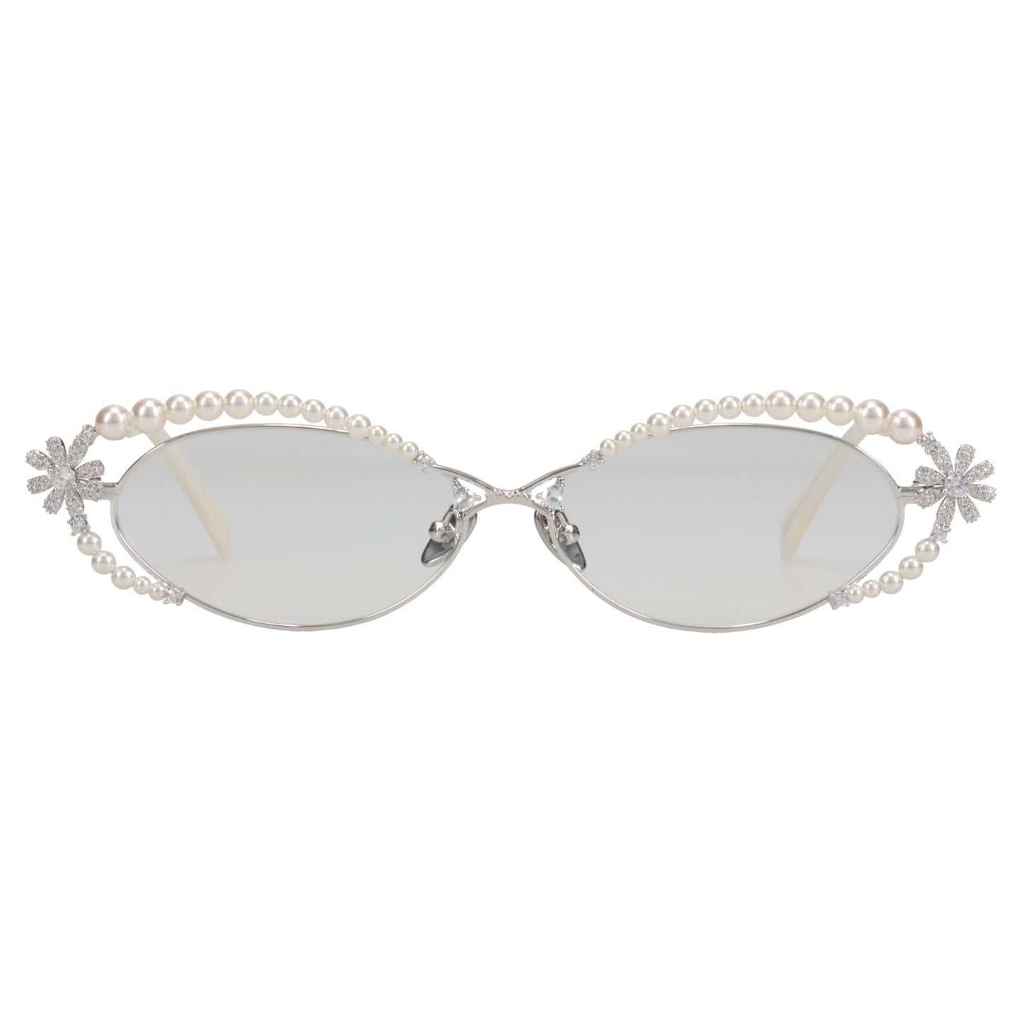 DAISY PEARL GLASSES / SILVER