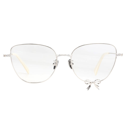 METAL BOWKNOT GLASSES / SILVER