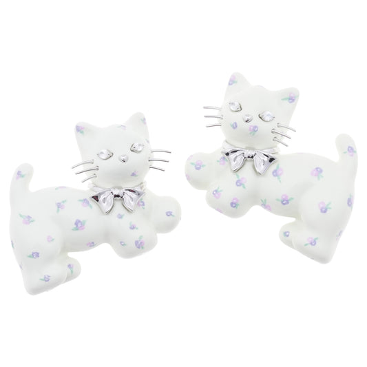 KITTEN HAIR CLIP / WHITE