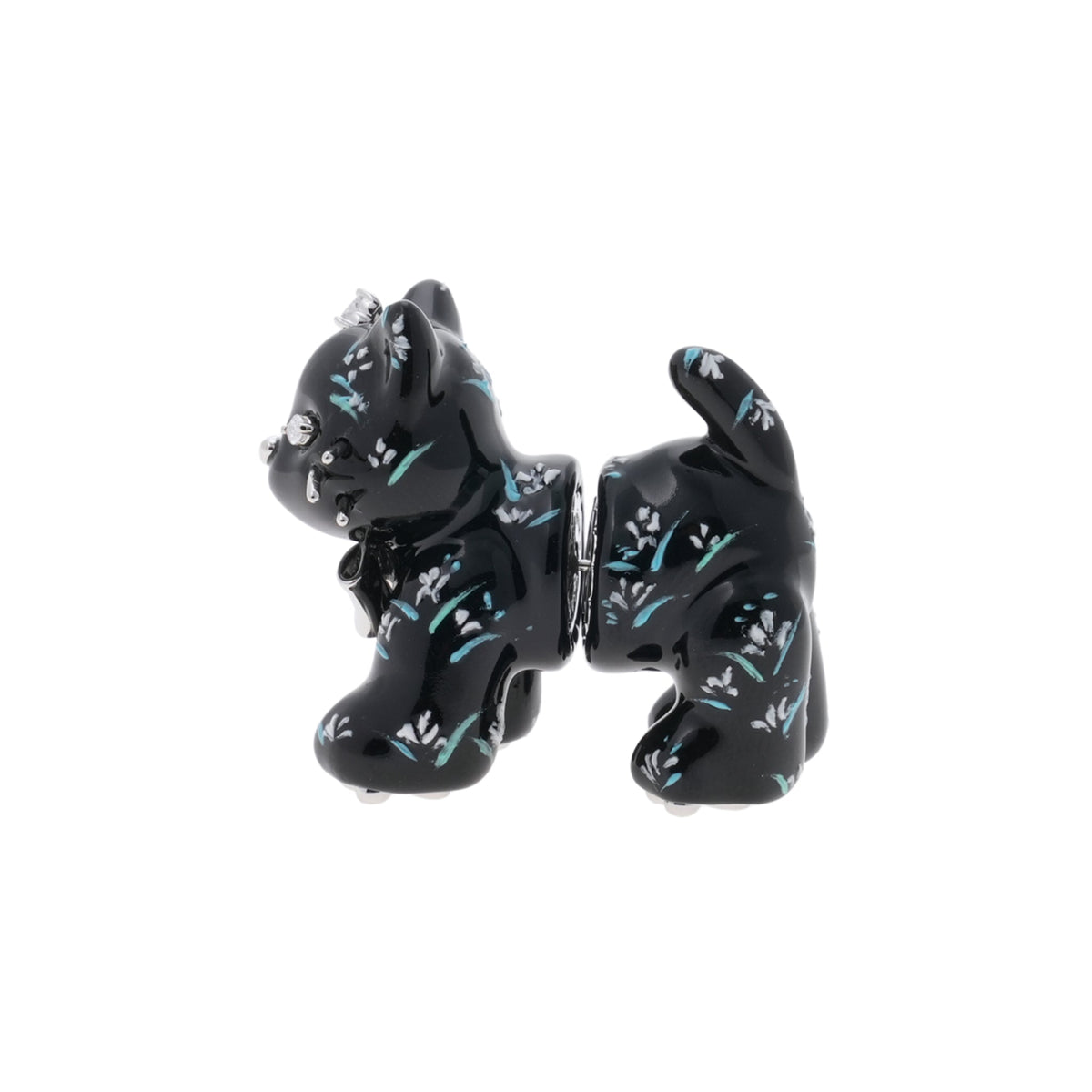 SPLIT KITTEN EARRING / BLACK