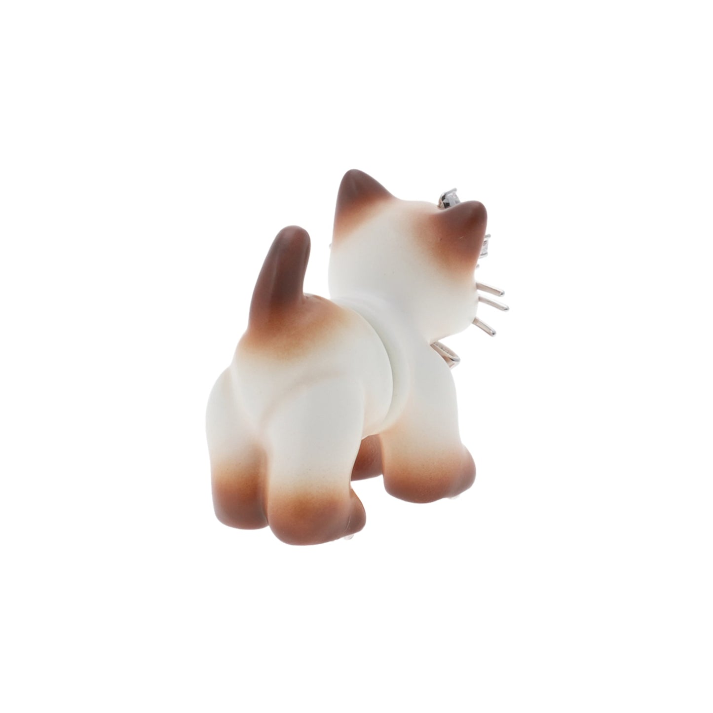 SPLIT KITTEN EARRING / BROWN