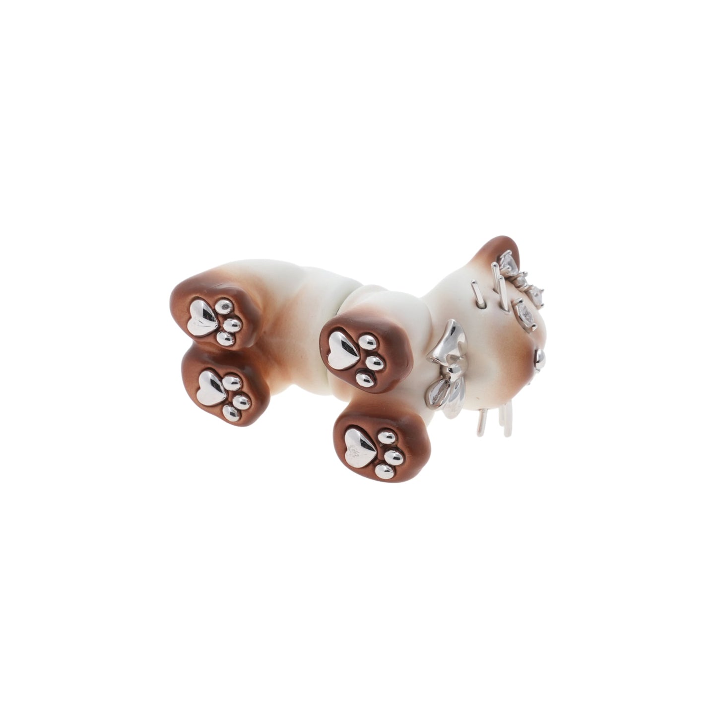 SPLIT KITTEN EARRING / BROWN