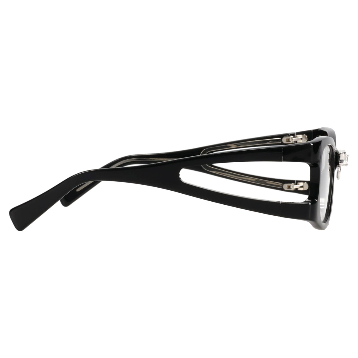 BOWKNOT HAIR CLIP GLASSES / BLACK