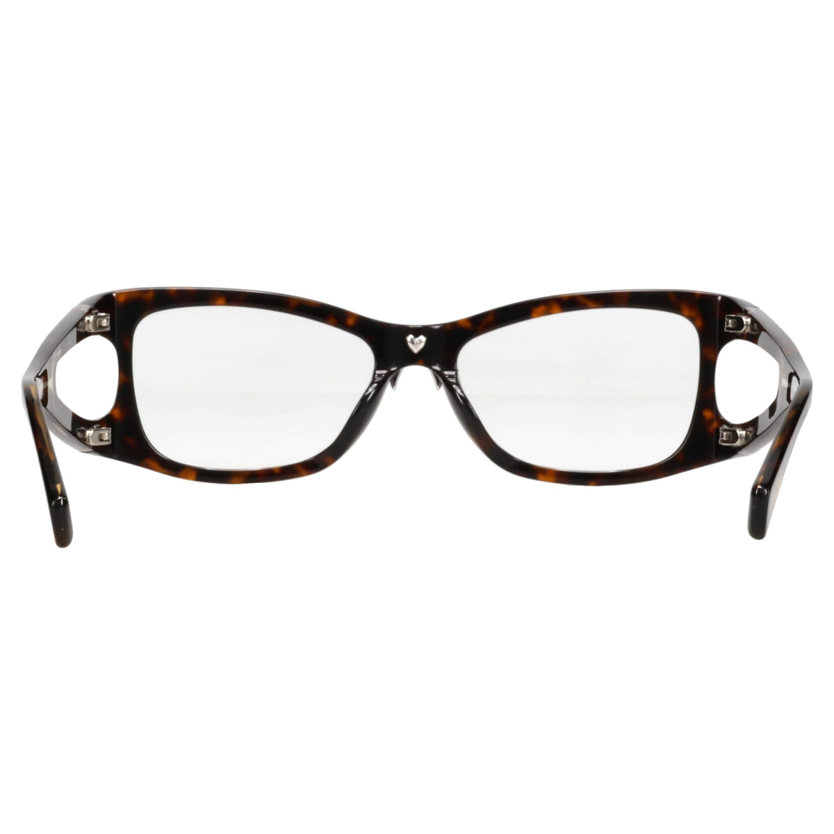 BOWKNOT HAIR CLIP GLASSES / BROWN