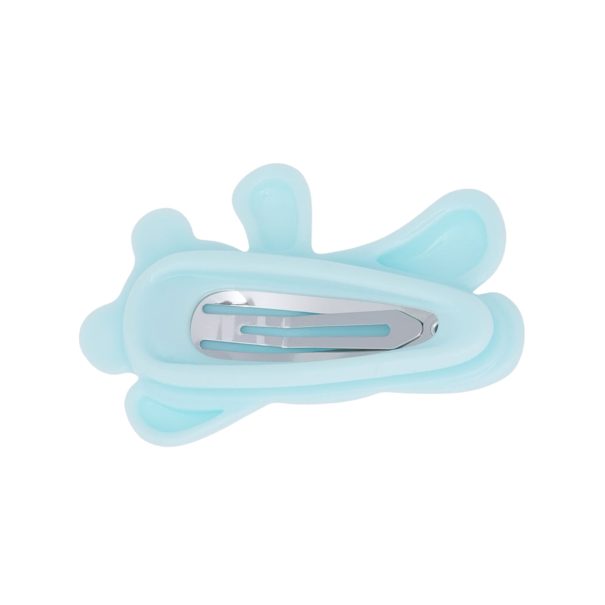 GLASSES BEAR HAIR CLIP / BLUE