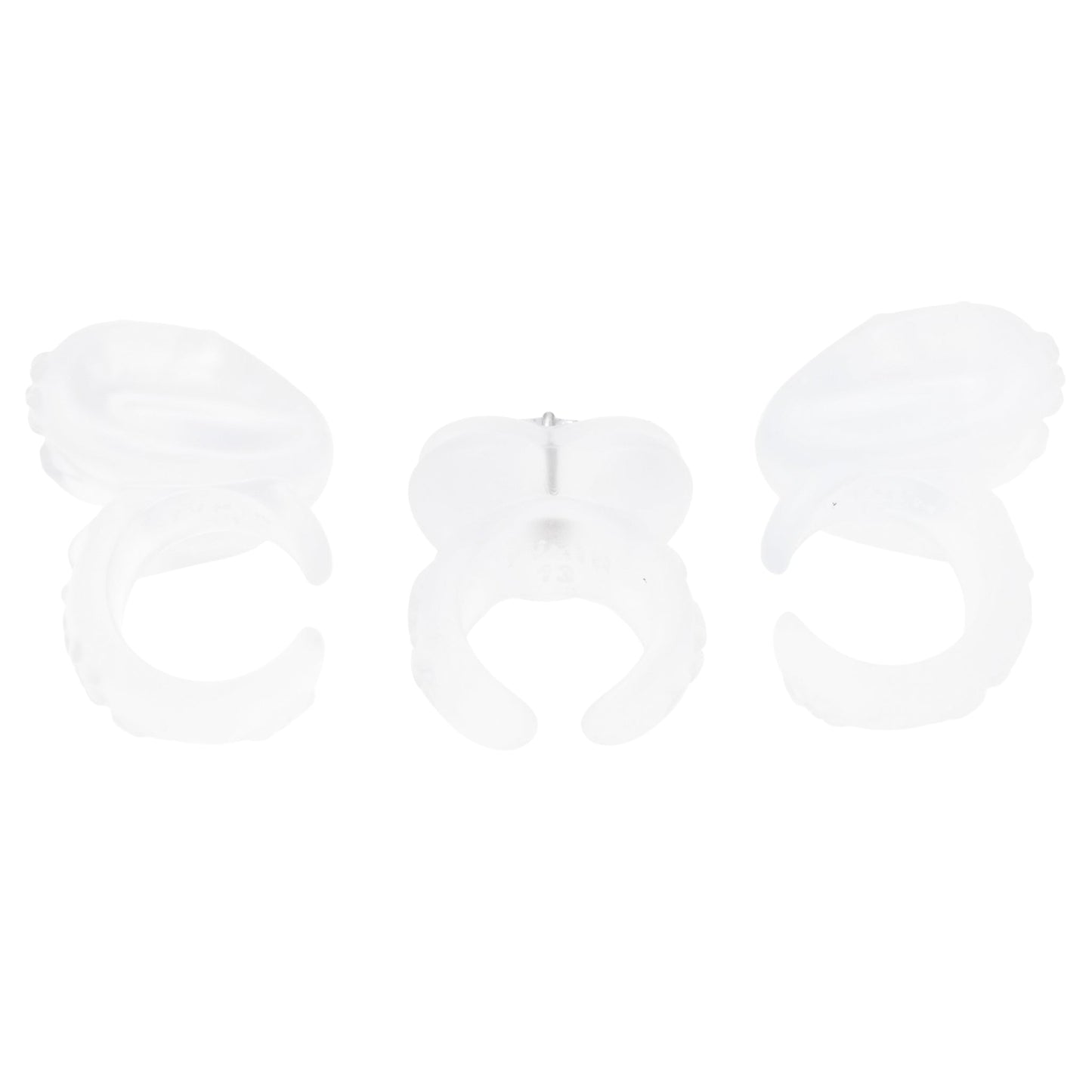HEART SHAPED BOWKNOT RING SET / SILVER