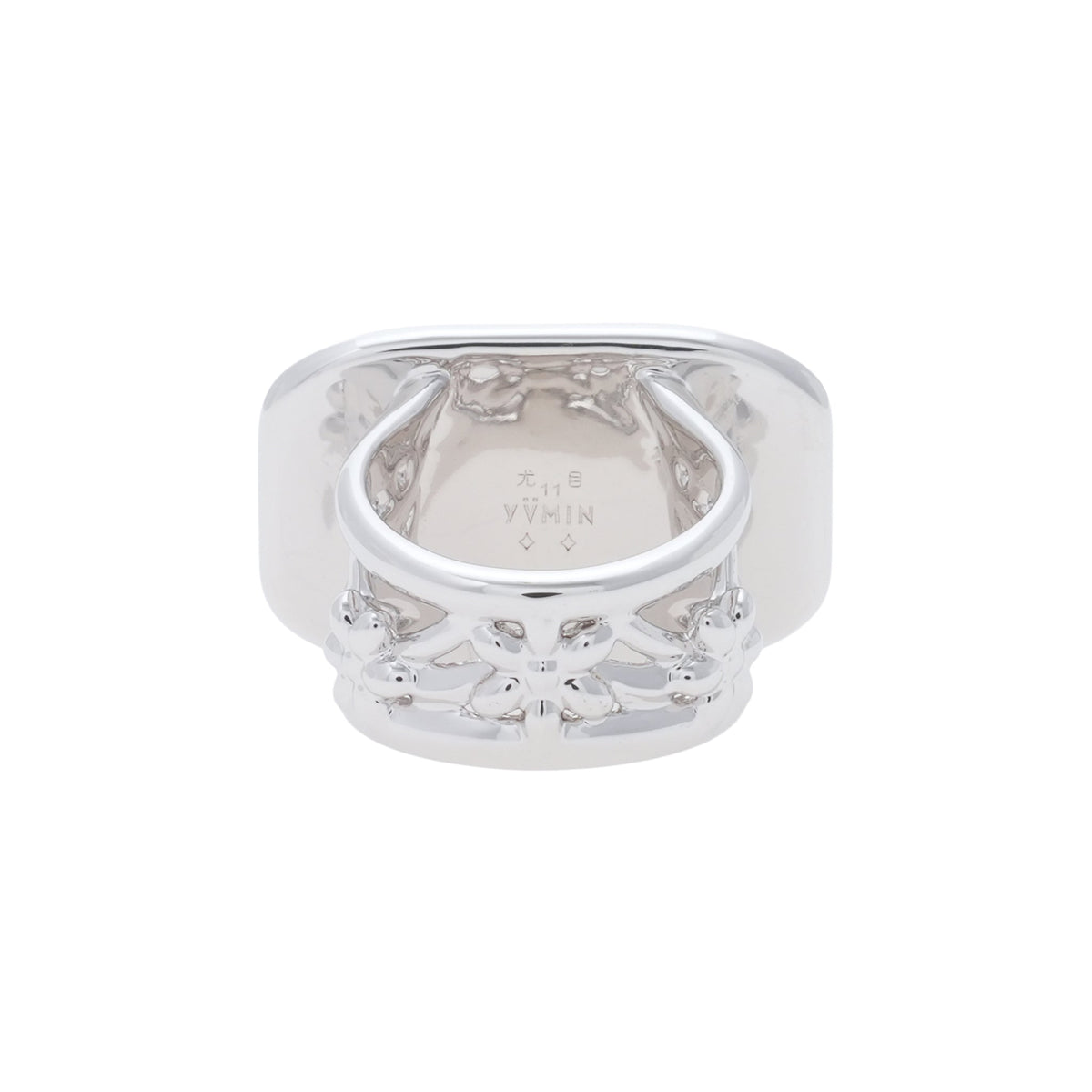 MIRROR BOWKNOT RING / TRANSPARENT