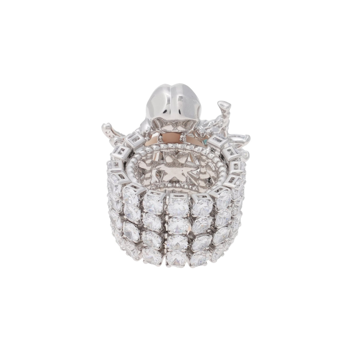 MIDDLE GIRL SUNFLOWER RING / WHITE