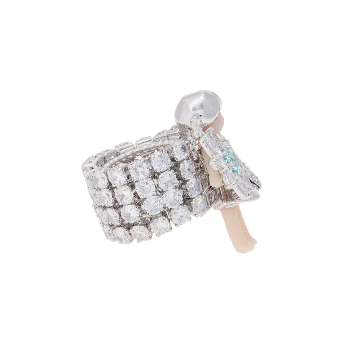 MIDDLE GIRL SUNFLOWER RING / WHITE