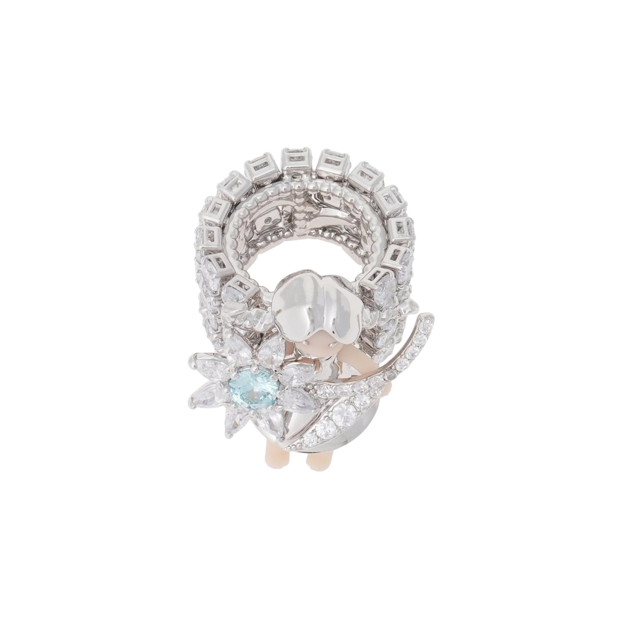 MIDDLE GIRL SUNFLOWER RING / WHITE