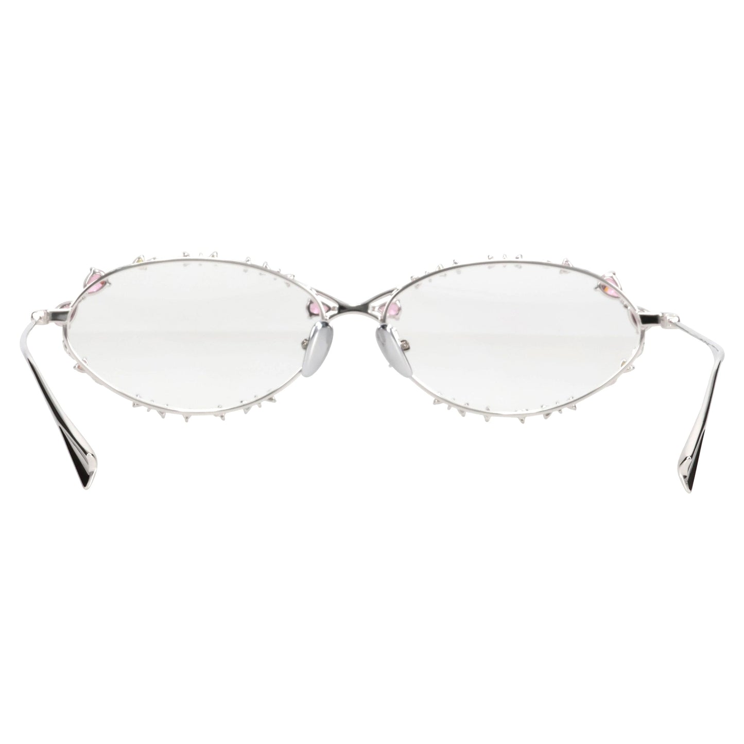 GEMSTONE-STUDDED METAL-FRAME GLASSES / MULTI-COLORED