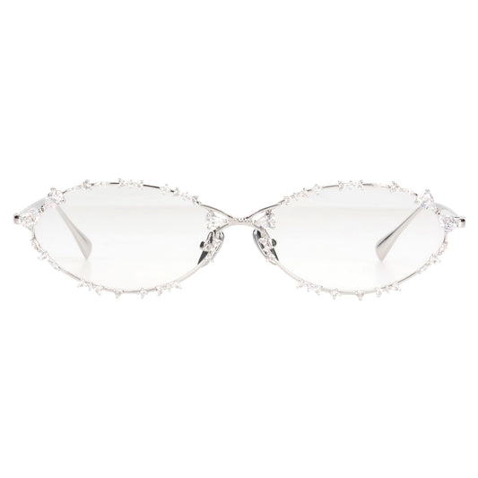 GEMSTONE PATCH UP GLASSES / SILVER