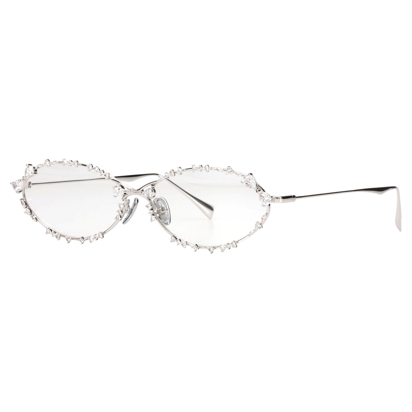 GEMSTONE PATCH UP GLASSES / SILVER