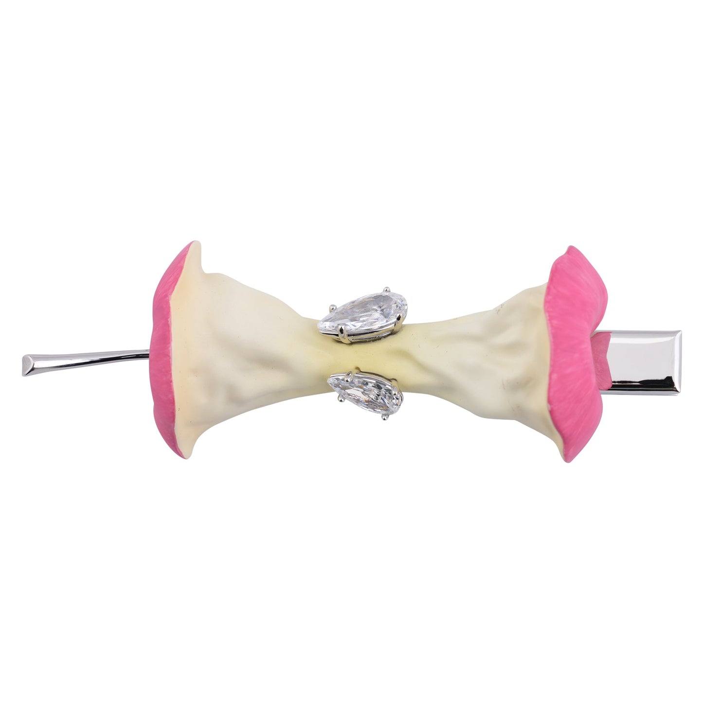 APPLE CORE HAIR PIN / PINK