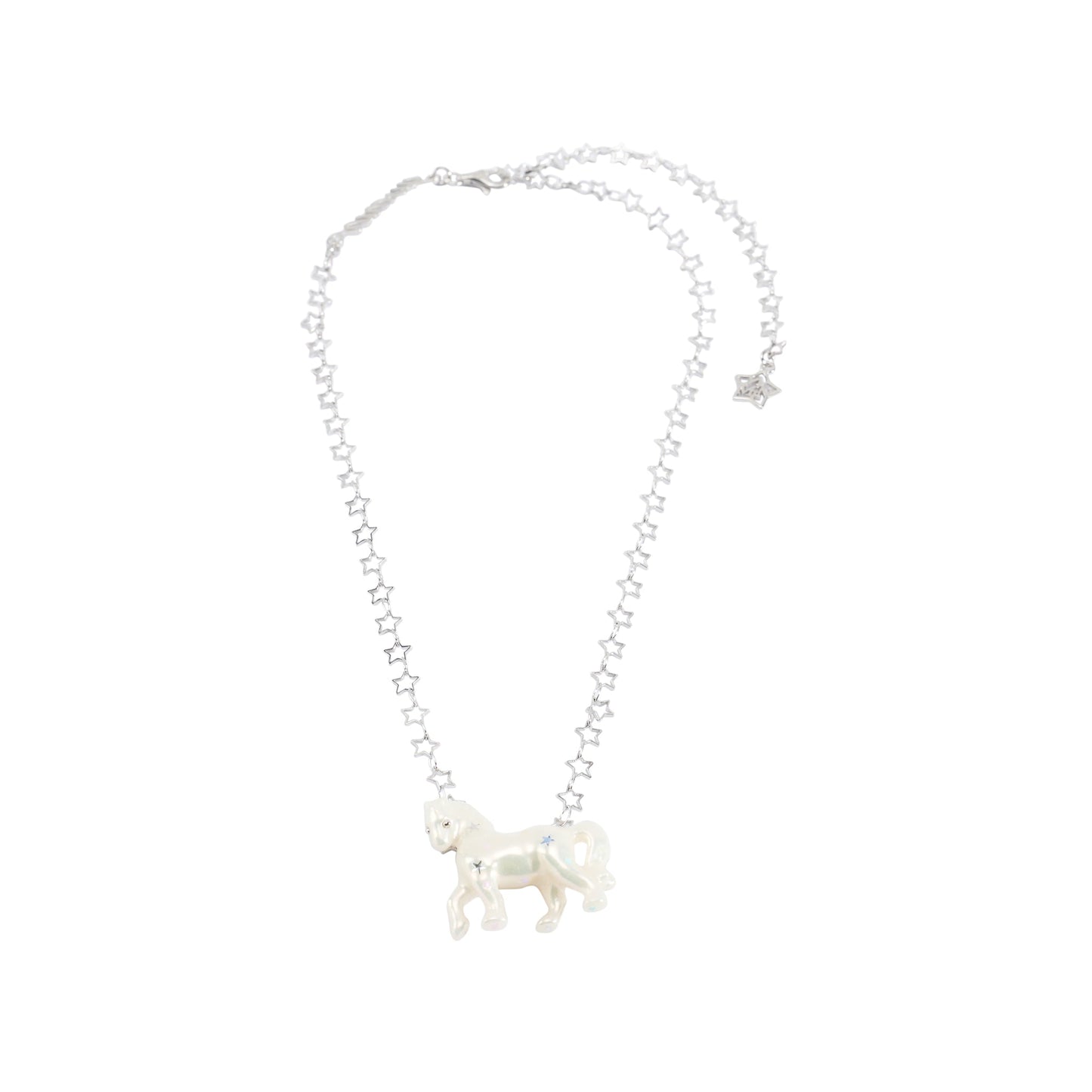 PONY STAR NECKLACE / WHITE