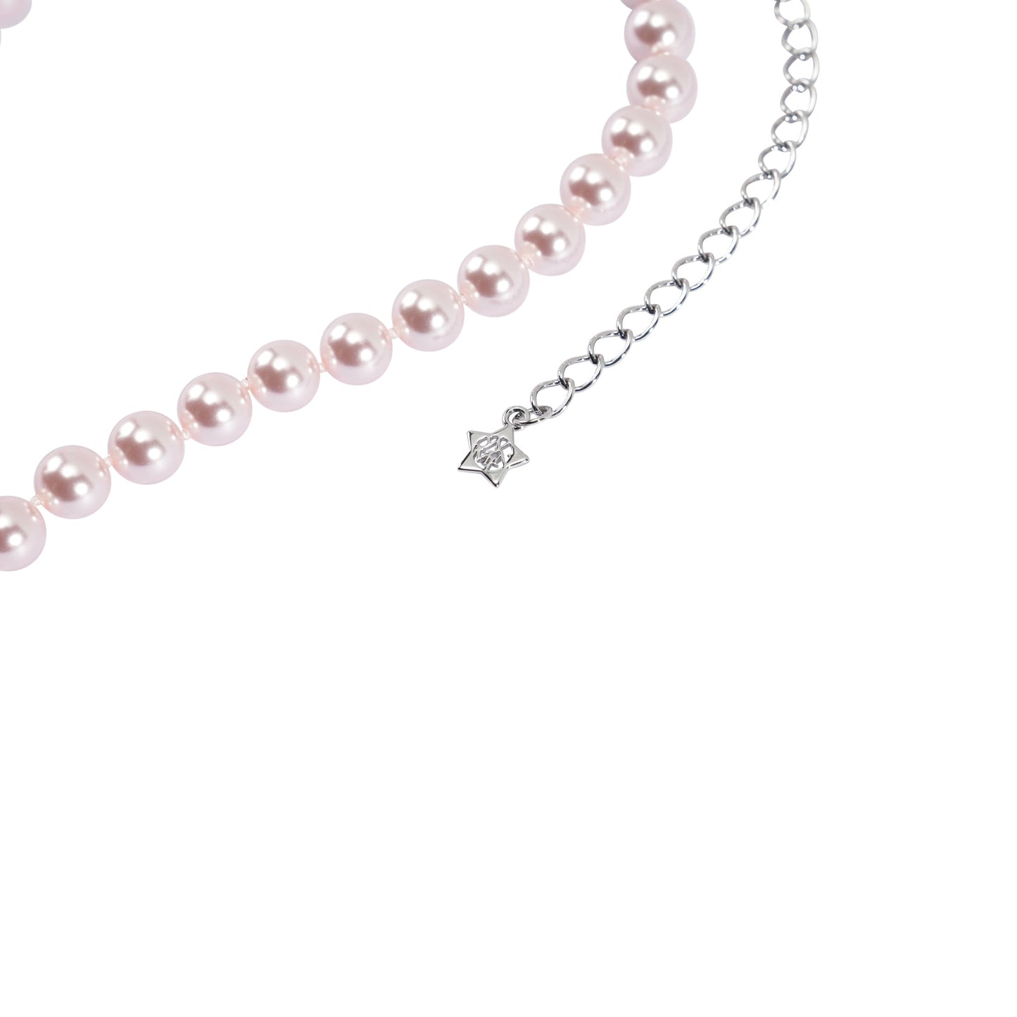 PAVE LONG-TAIL METEOR NECKLACE / PINK