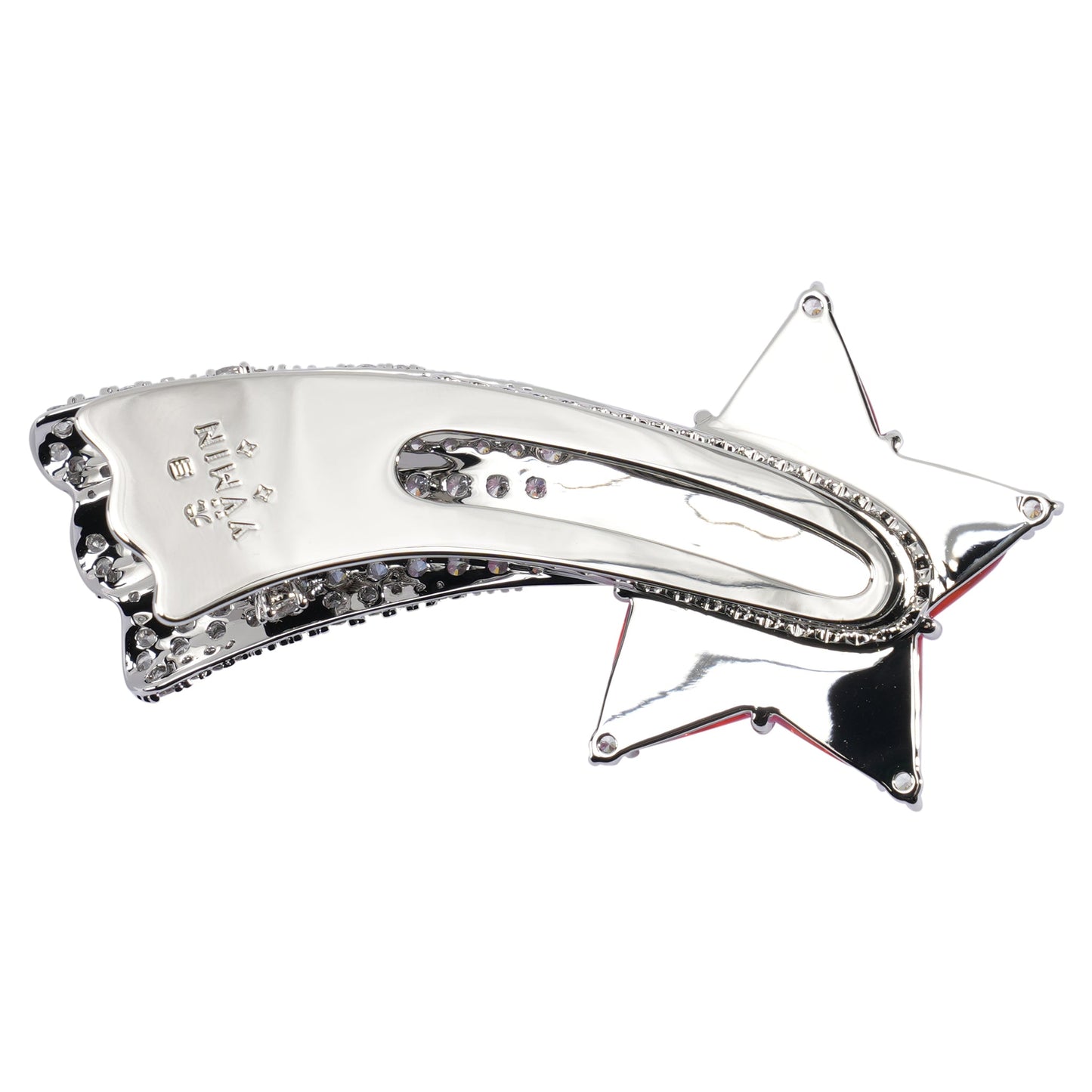 PAVE LONG-TAIL METEOR NECKLACE / PINK