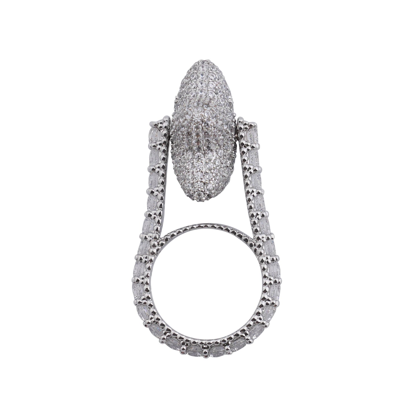 PAVE LUCKY STAR RING / SILVER