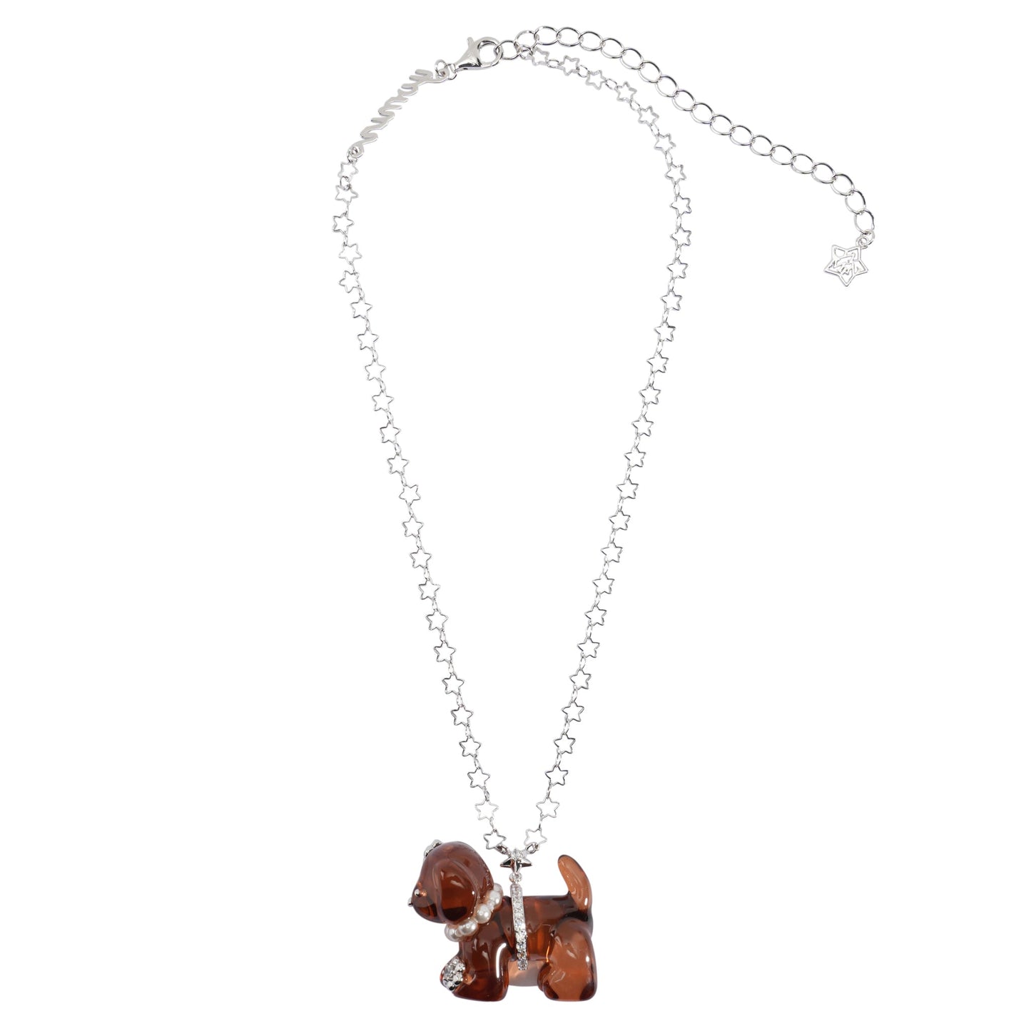 PUPPY NECKLACE / TRANSPARENT