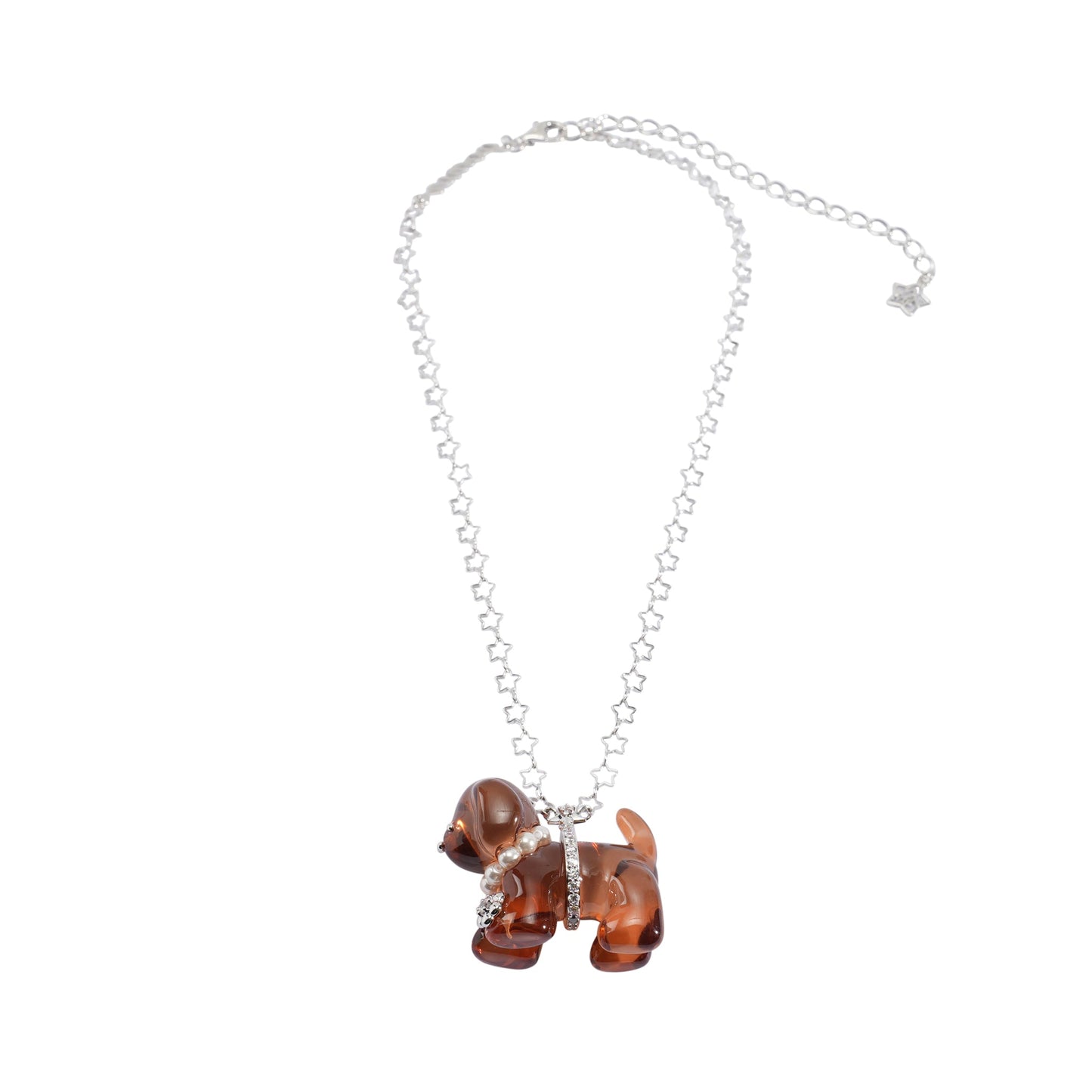 PUPPY NECKLACE / TRANSPARENT